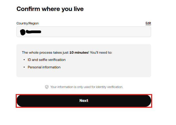 OKX KYC Tutorial: confirm your country of residence