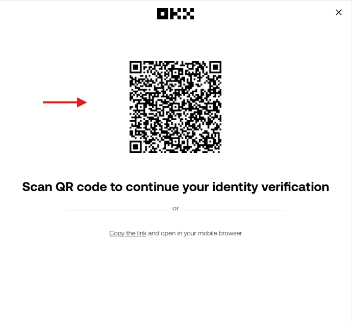 OKX KYC Tutorial: Scan QR for identity verification