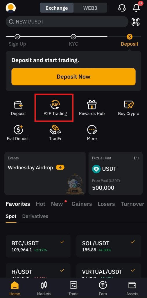 Bybit App P2P trading Tutorial