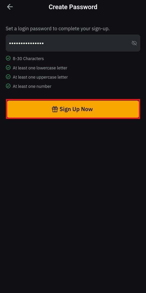 Bybit App Tutorial: signup password