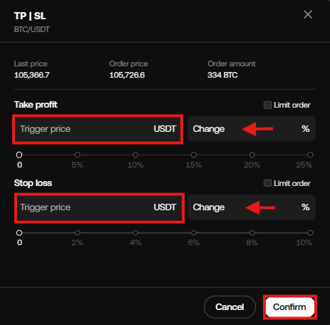 OKX spot trading Tutorial: advanced TP/SL