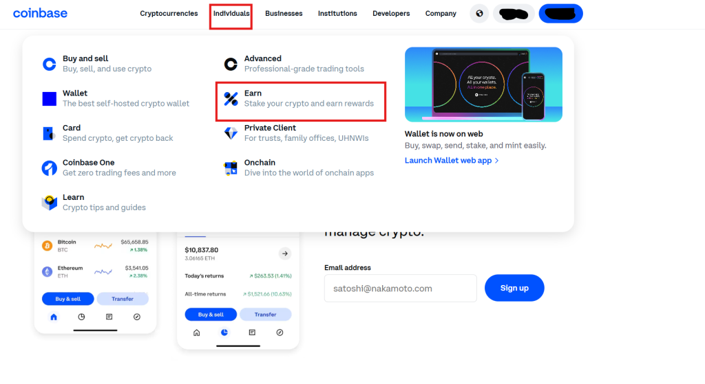 Coinbase staking tutorial
