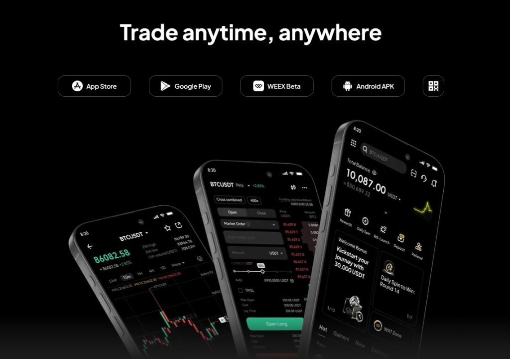 Download WEEX mobile app