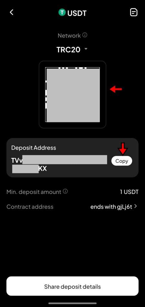WEEX APP Crypto Deposit Tutorial: Generate deposit address
