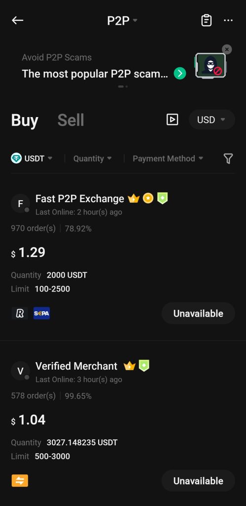 KuCoin App P2P Tutorial: Merchants on KuCoin P2P
