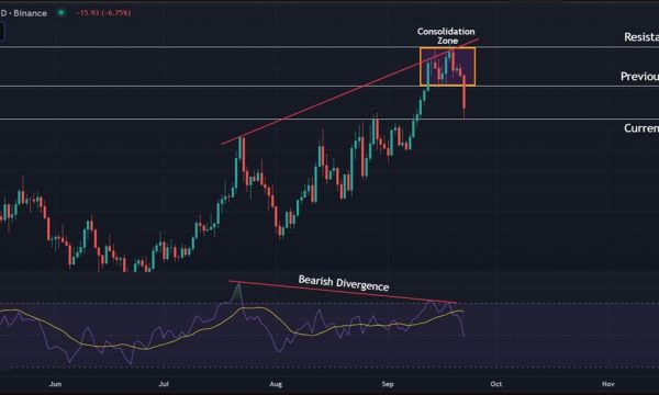 Solana (SOL) Price Analysis: Bearish Divergence Pressures Price Toward Key Support