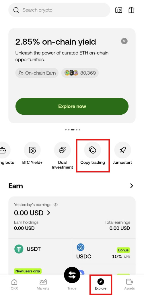 OKX App Copy trading Tutorial