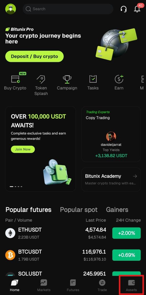 Bitunix App Crypto withdrawal Tutorial