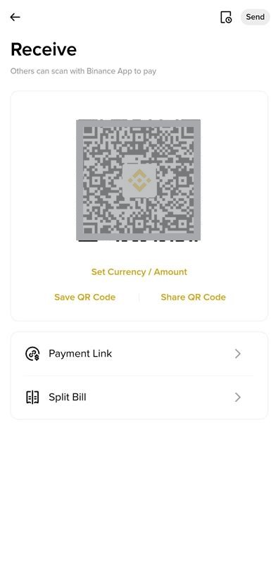 Binance pay QR code