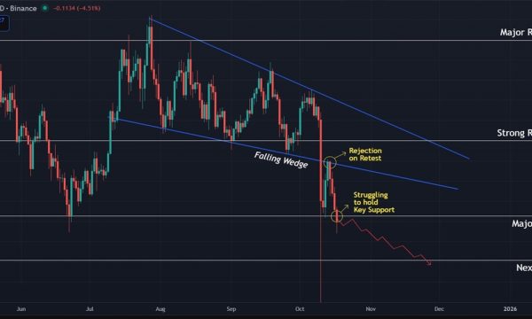 Sui (SUI) Price Prediction: Breakdown Below $2.45 Signals Deeper Correction